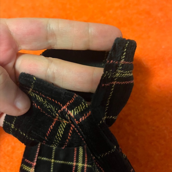 Velvet checkers plaid black, yellow and pink organic cotton blend leggings NWT - Picture 7 of 9